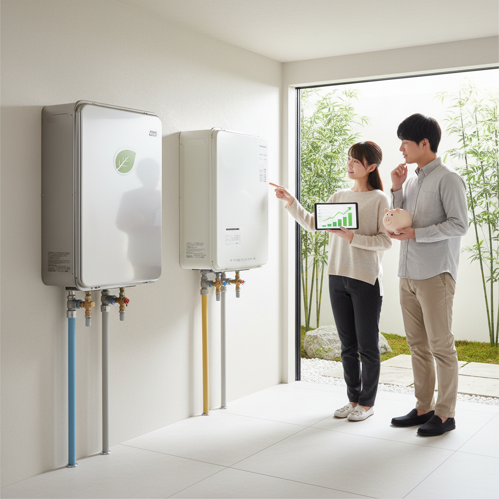 エコジョーズと従来型の価格差に関する画像