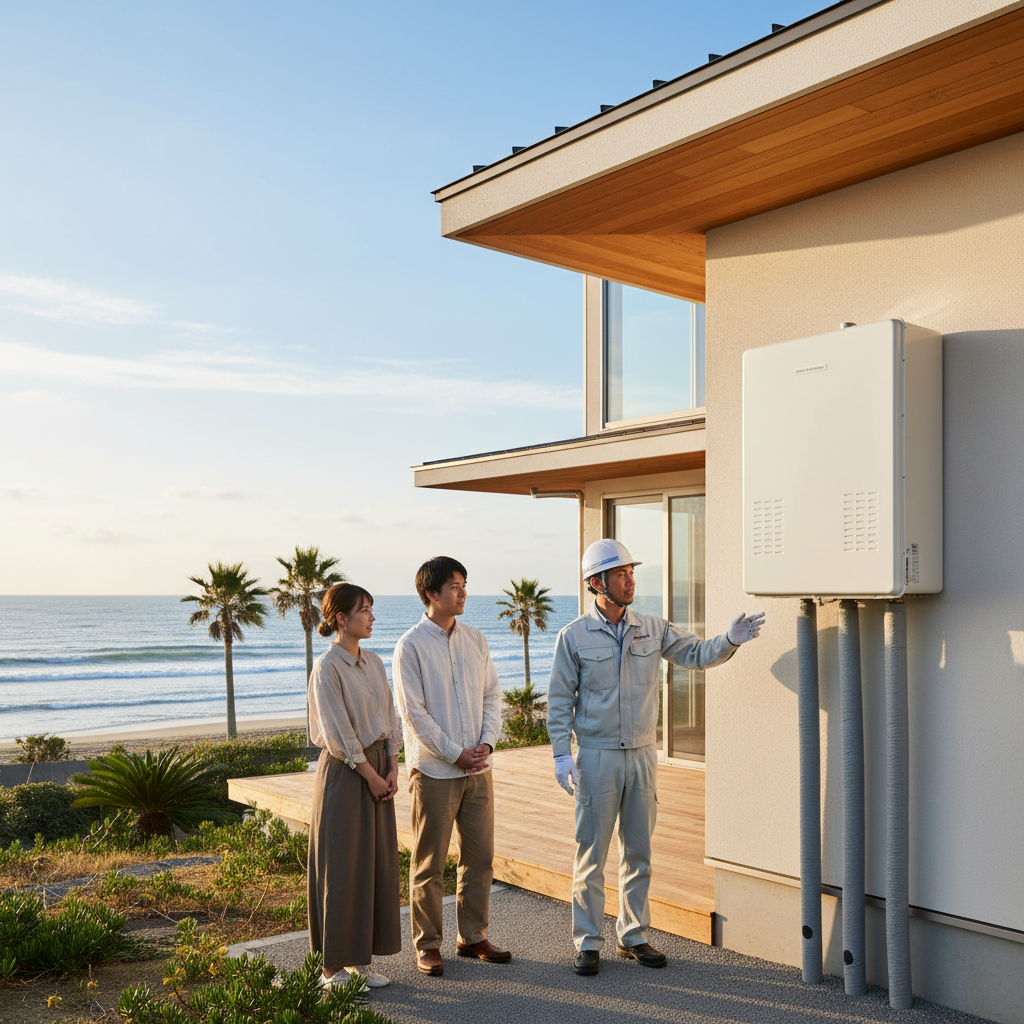 日立市の気候に適した機種選びと塩害対策に関する画像