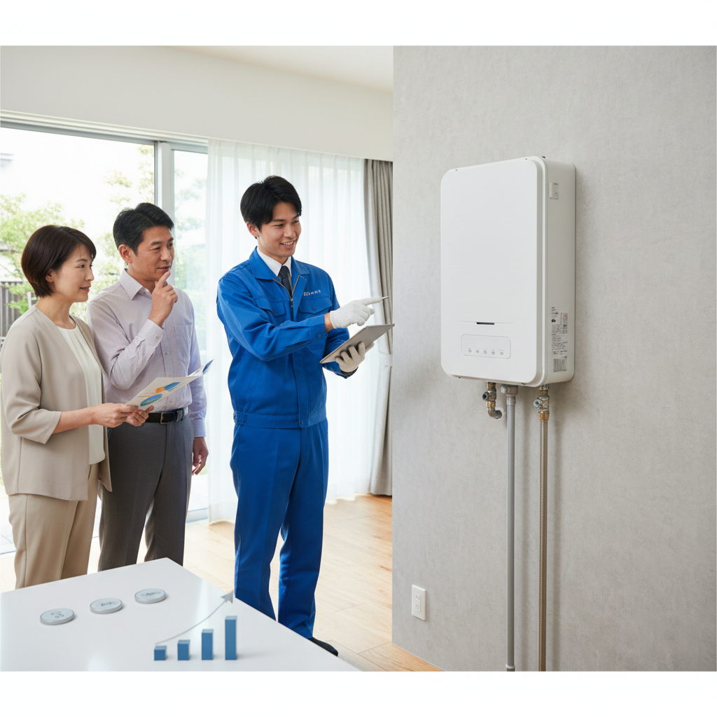 給湯器交換の平均費用はいくらですか？に関する画像