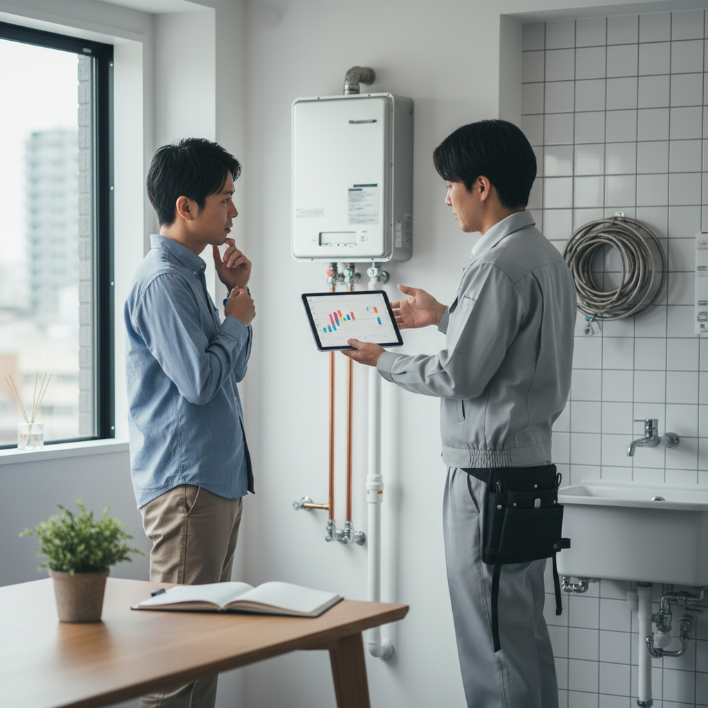 給湯器交換の平均費用はいくらですか？に関する画像
