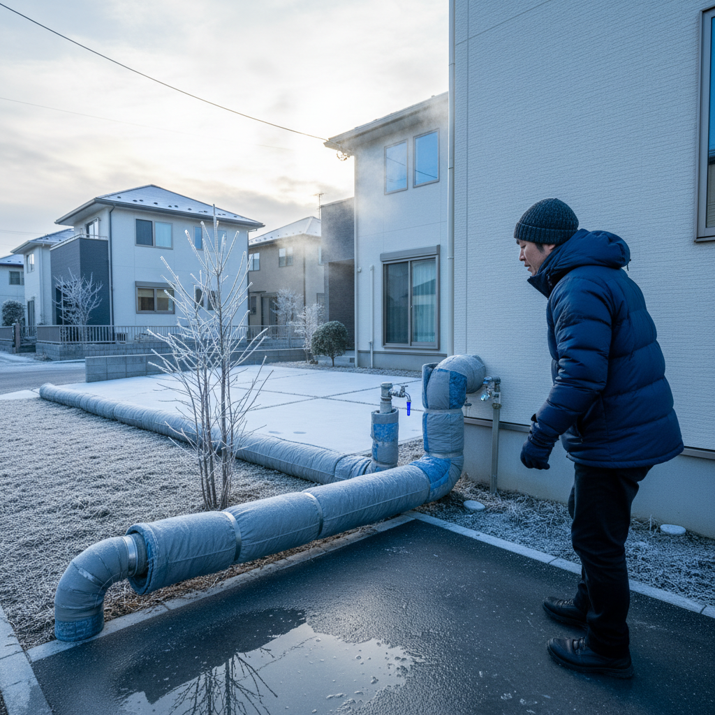 つくば市の冬は凍結に注意！寒冷地仕様や対策の必要性に関する画像