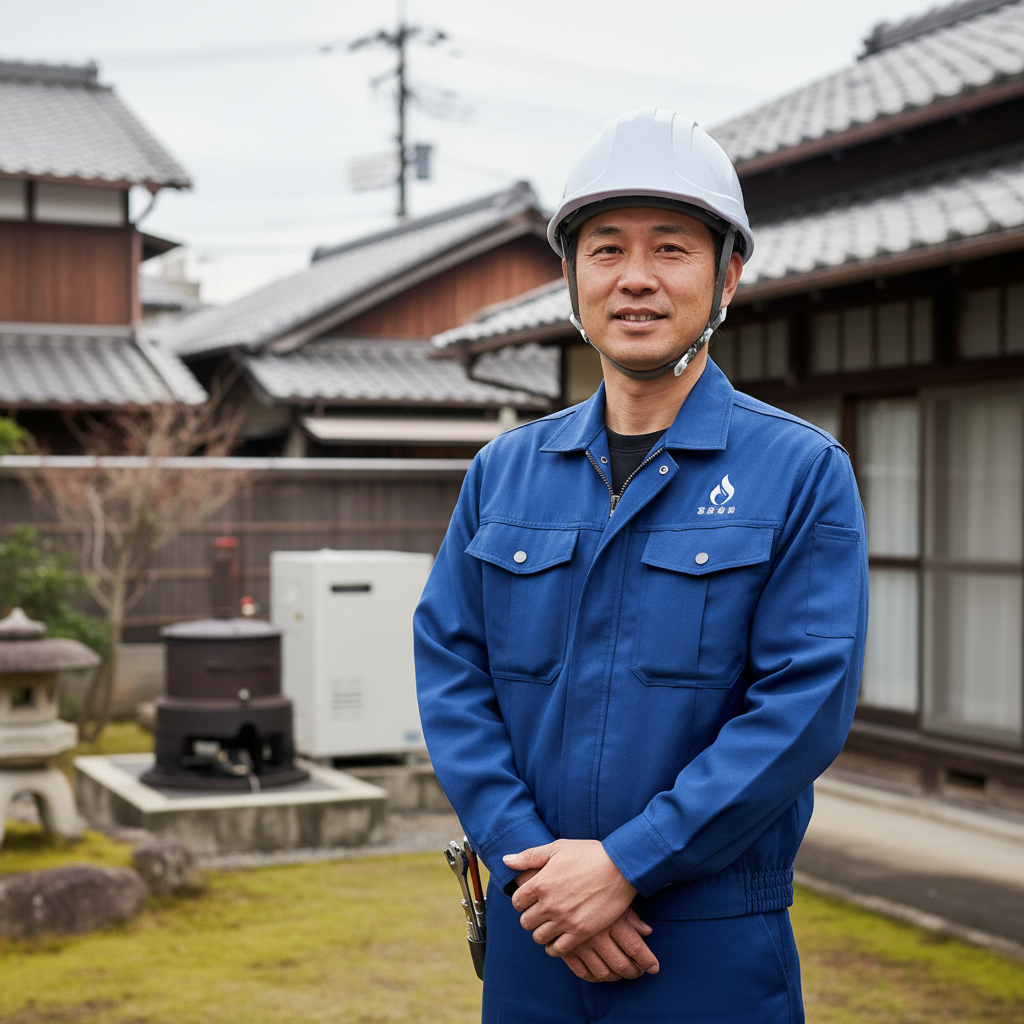 ひたちなかの給湯器・ボイラー専門の職人