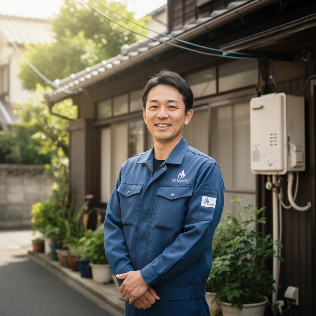 潮来の給湯器・ボイラー専門の職人