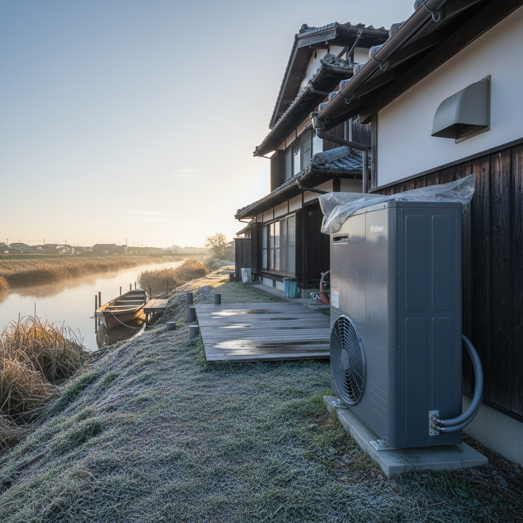 水郷地域特有の環境と凍結対策の重要性に関する画像