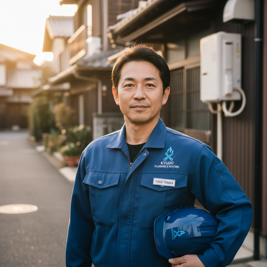 常陸大宮の給湯器・ボイラー専門の職人