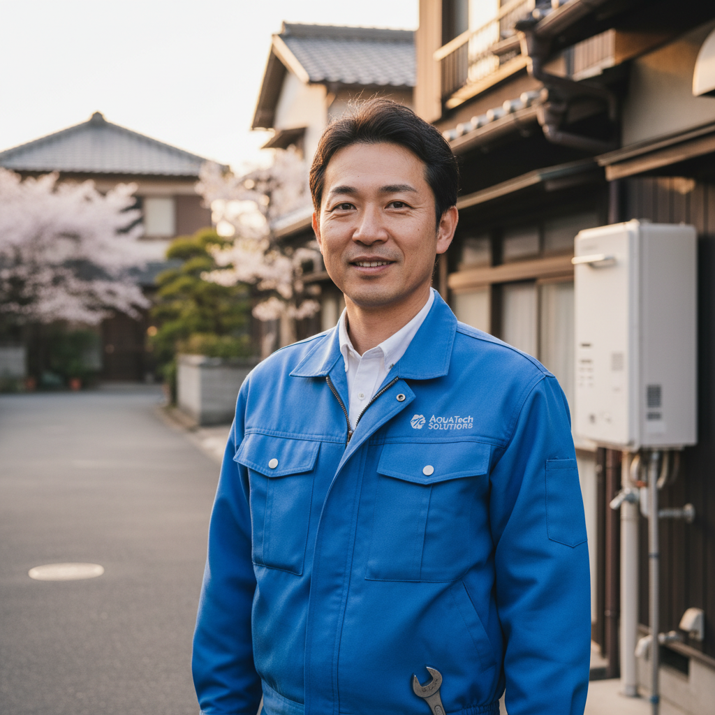 坂東の給湯器・ボイラー専門の職人