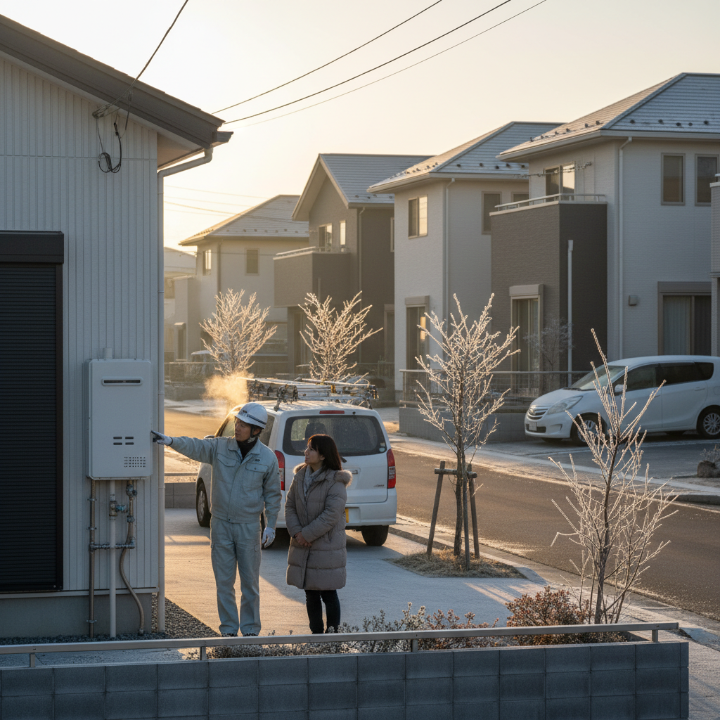 坂東市の気候特性と給湯器選びの重要ポイントに関する画像