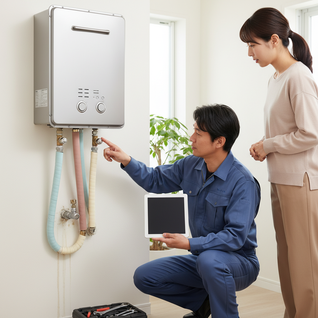 給湯器の交換時期と故障のサインに関する画像