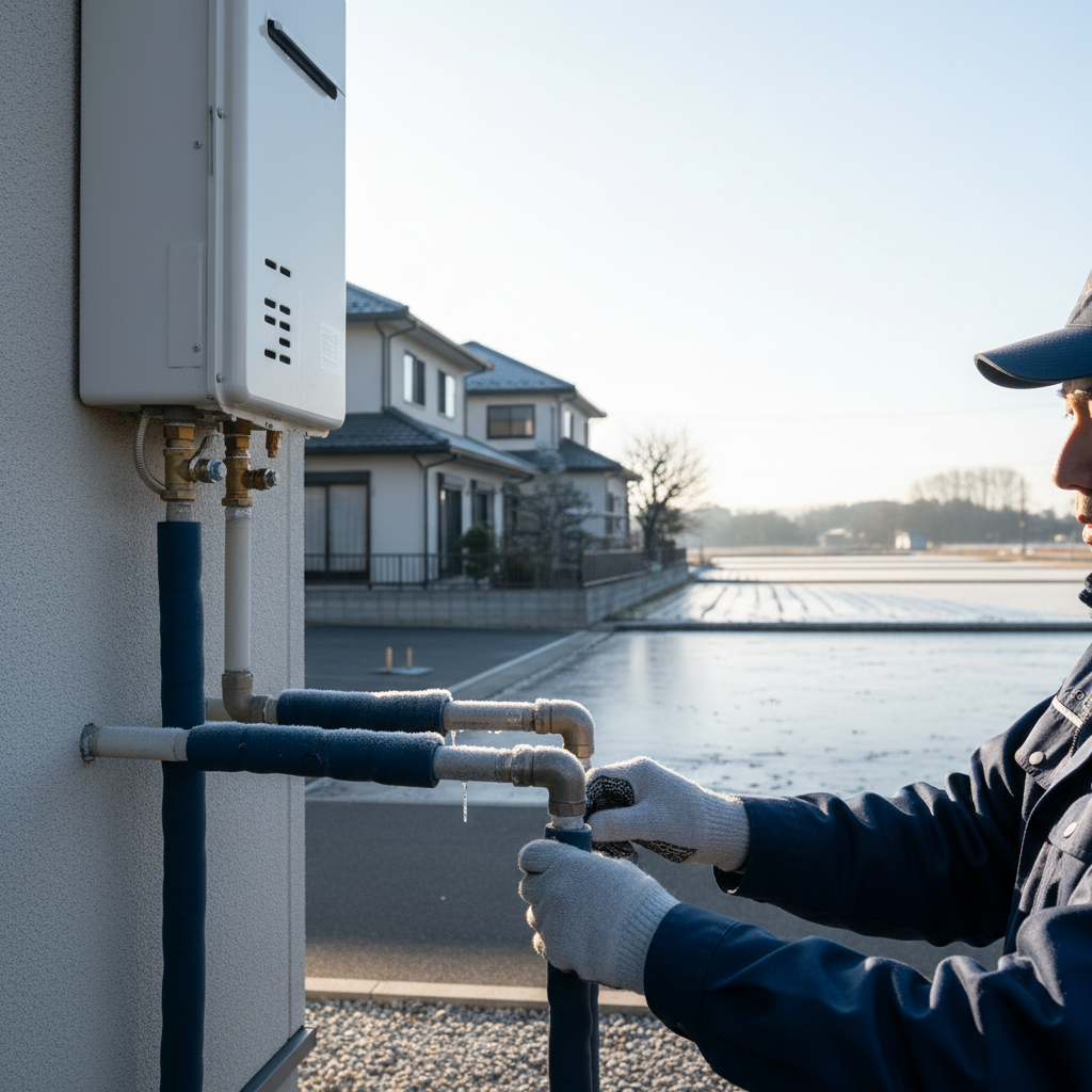 稲敷市の冬場における凍結リスクと対策に関する画像