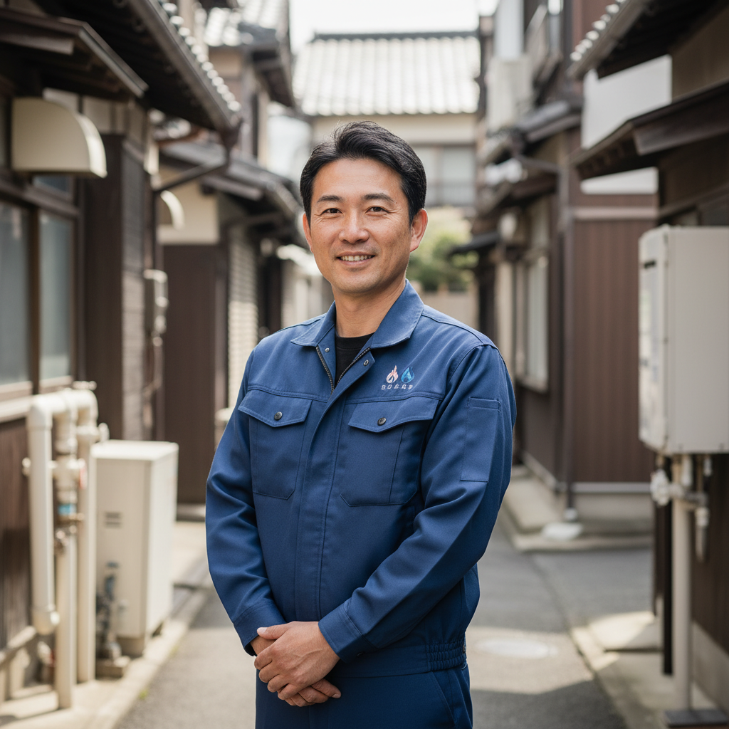 かすみがうらの給湯器・ボイラー専門の職人