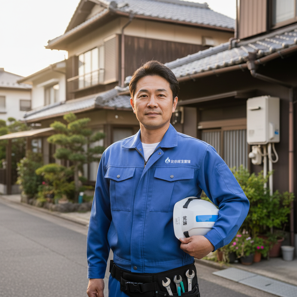 神栖の給湯器・ボイラー専門の職人