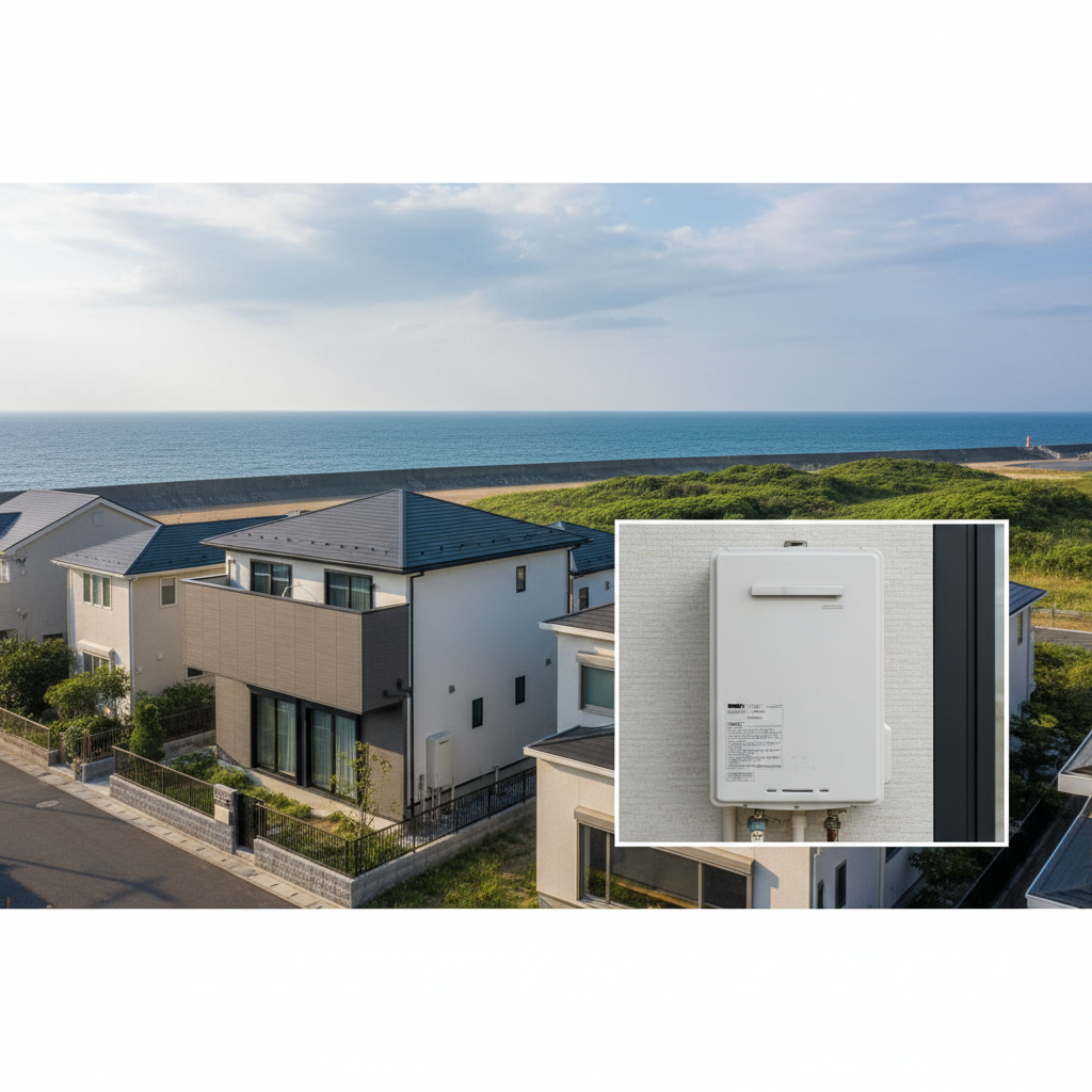 神栖市特有の気候と塩害対策の重要性に関する画像