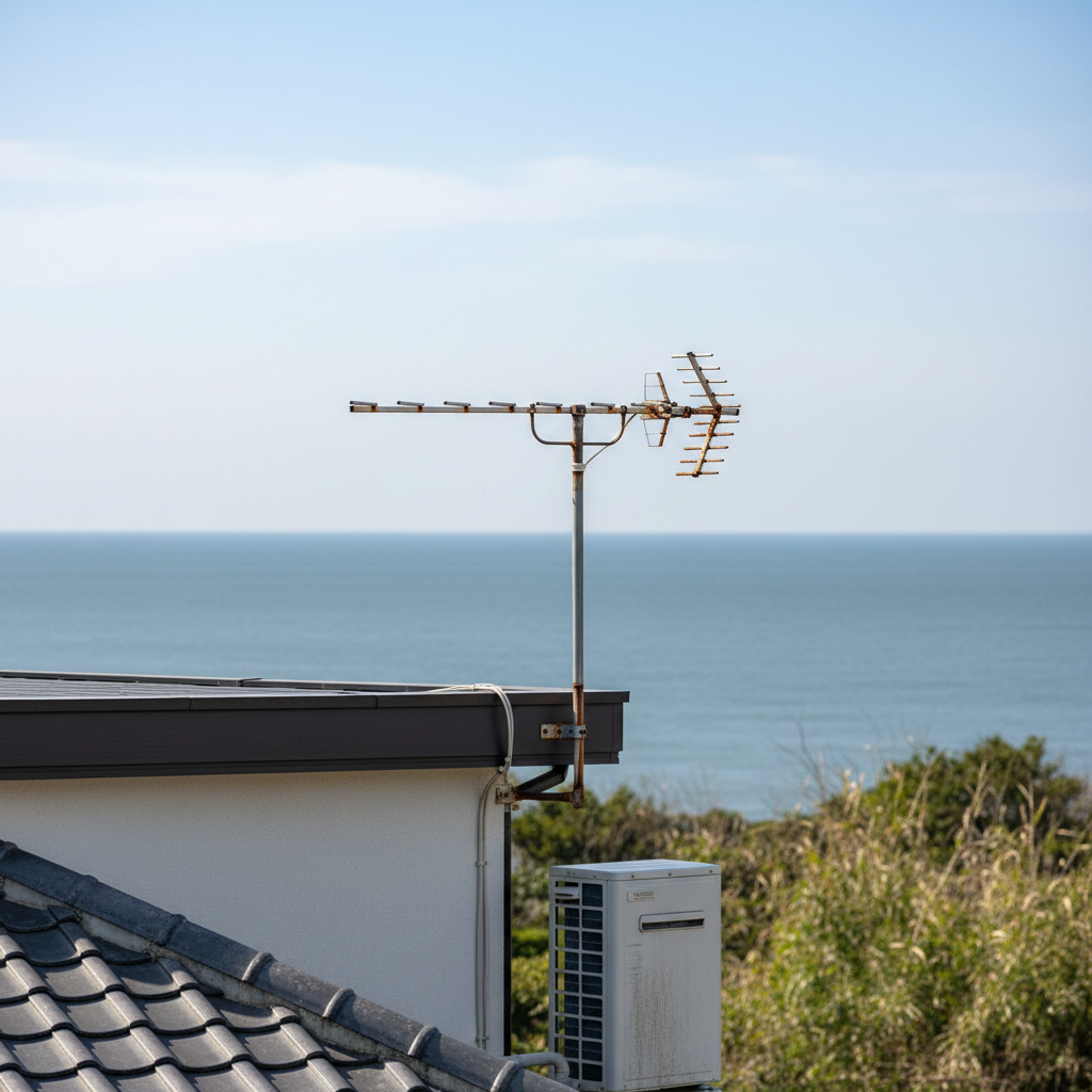 神栖市 テレビ アンテナの塩害リスクと対策に関する画像