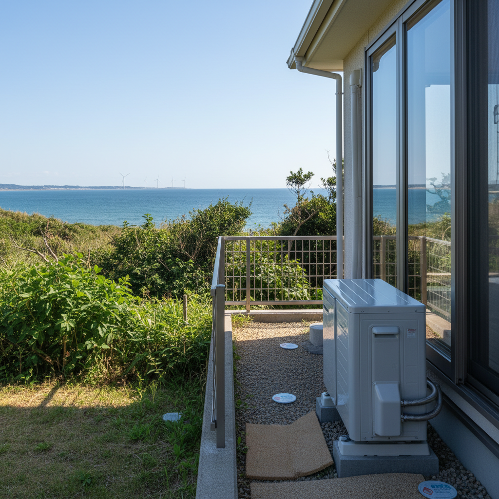 鉾田市特有の気候と塩害対策の重要性に関する画像