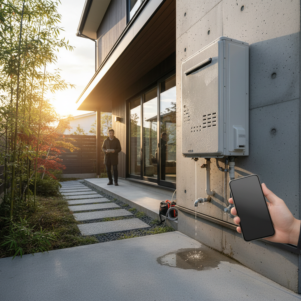 給湯器 故障 修理が必要なサインとはに関する画像