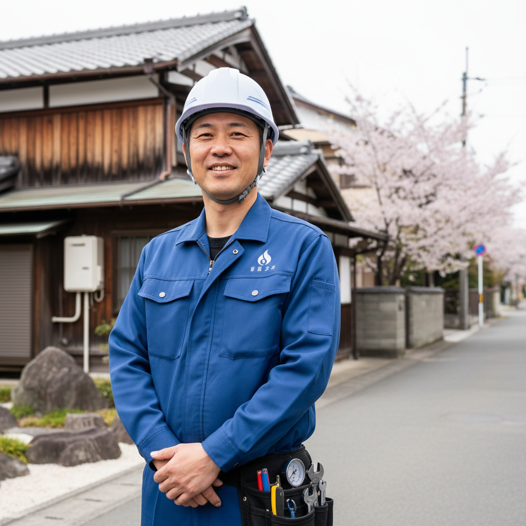 滝沢の給湯器・ボイラー専門の職人
