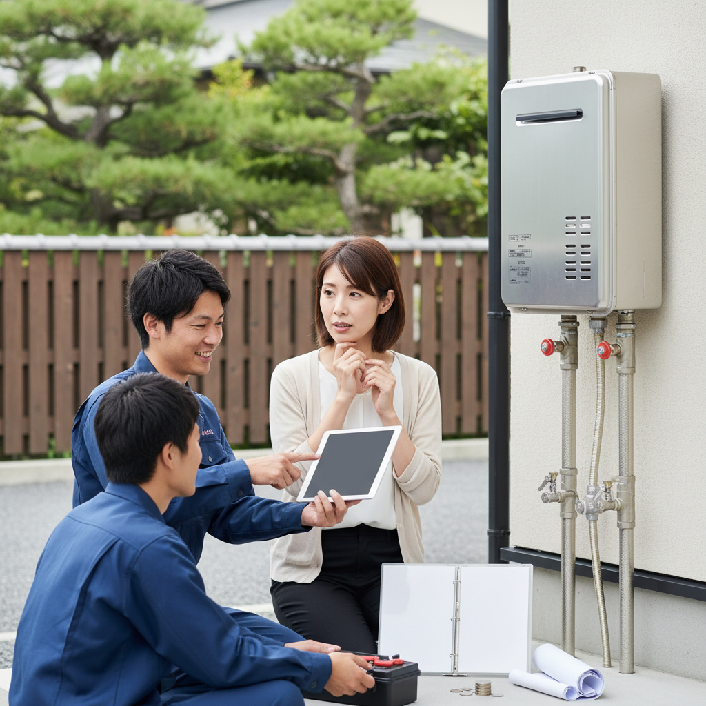 給湯器本体価格と工事費用の目安についてに関する画像