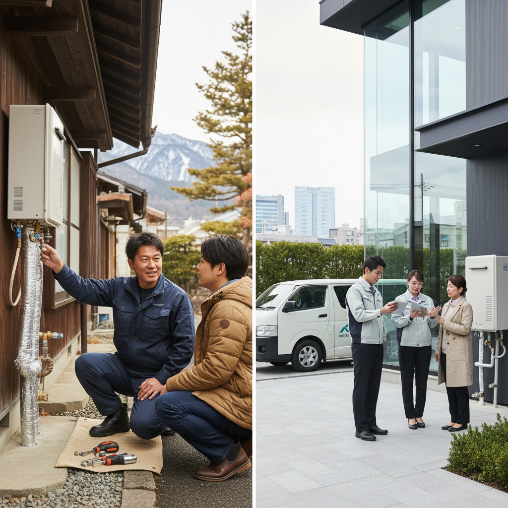 地域密着型の職人と大手業者の違いに関する画像