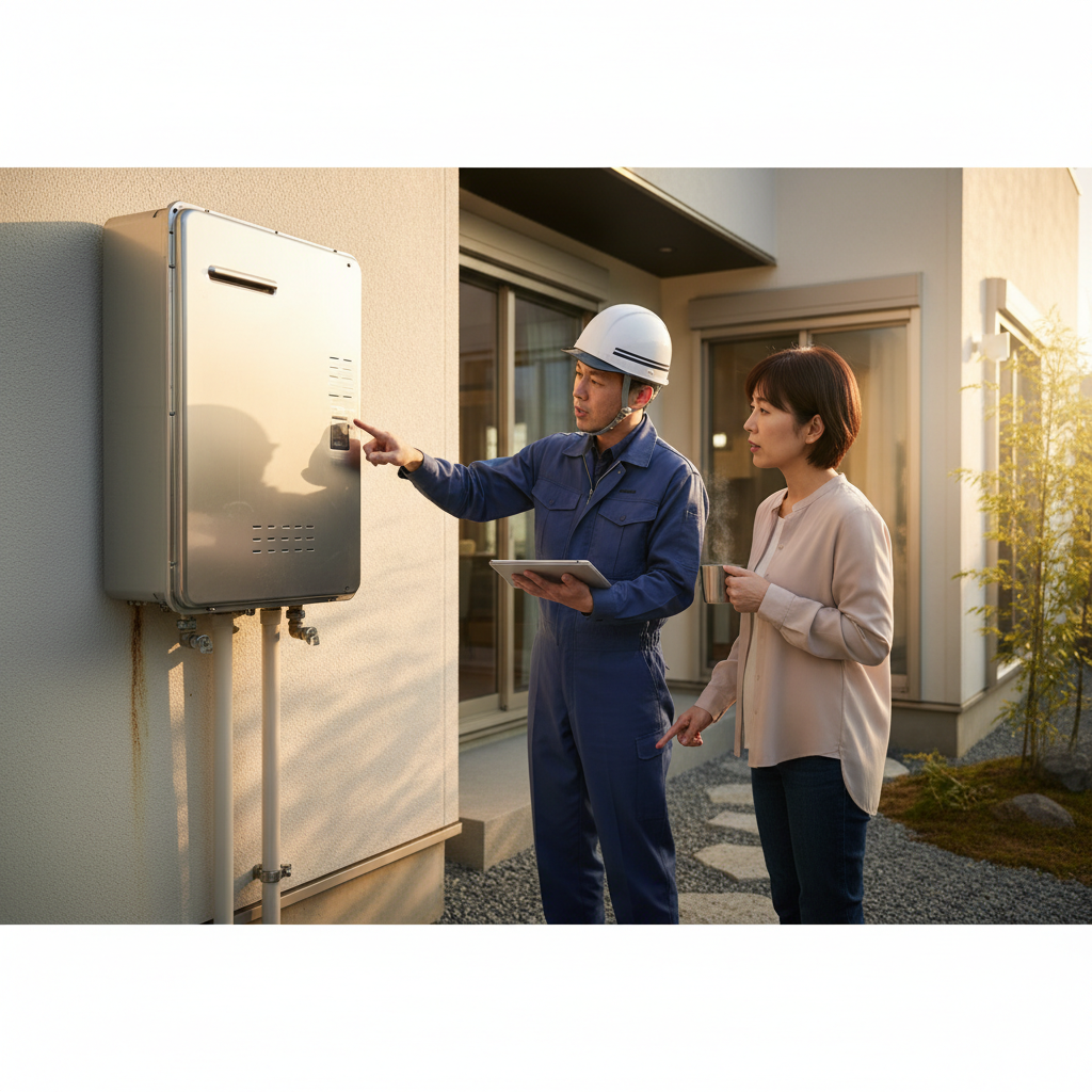 給湯器の寿命と交換すべきタイミングに関する画像