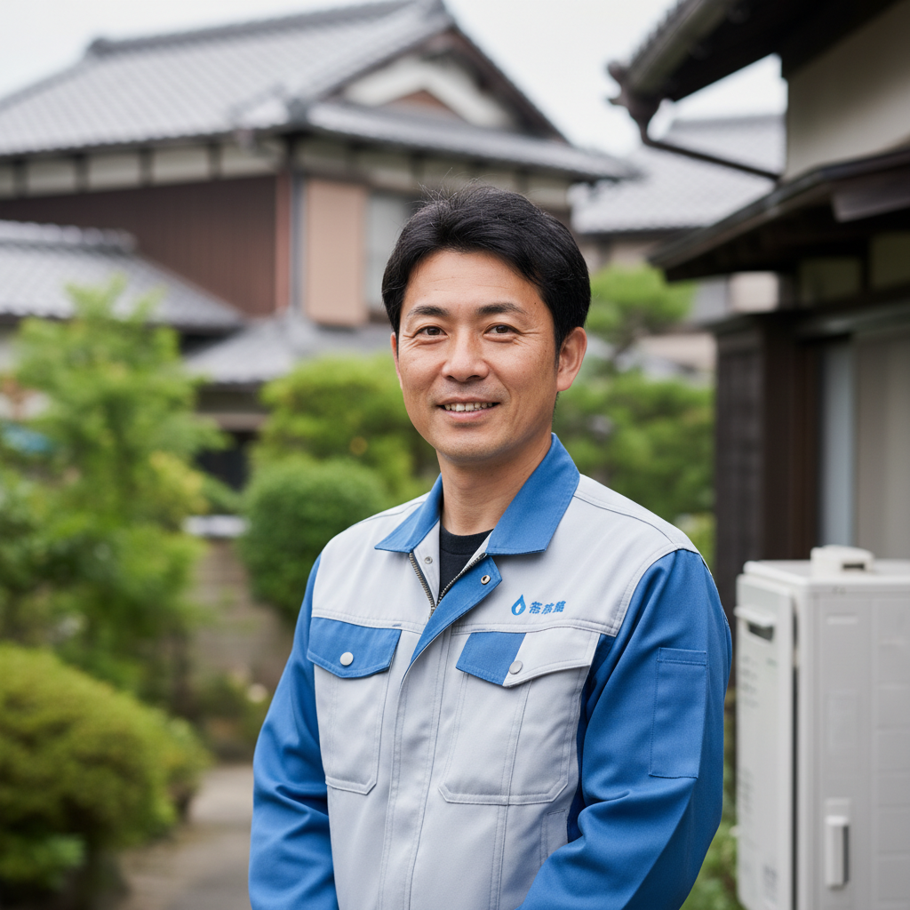 塩竈の給湯器・ボイラー専門の職人