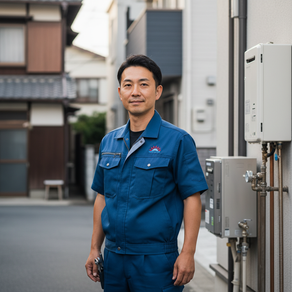 前橋の給湯器・ボイラー専門の職人
