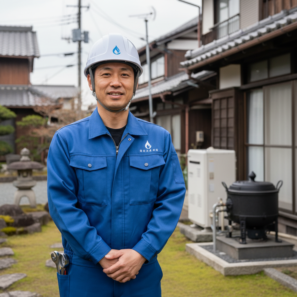 高崎の給湯器・ボイラー専門の職人