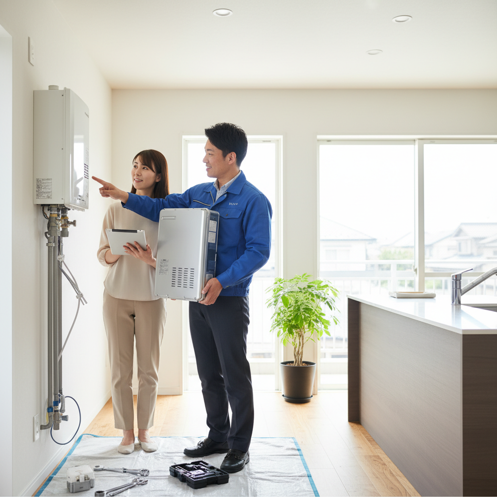 給湯器を交換する時どこに頼めばいいですか？選び方のポイントに関する画像