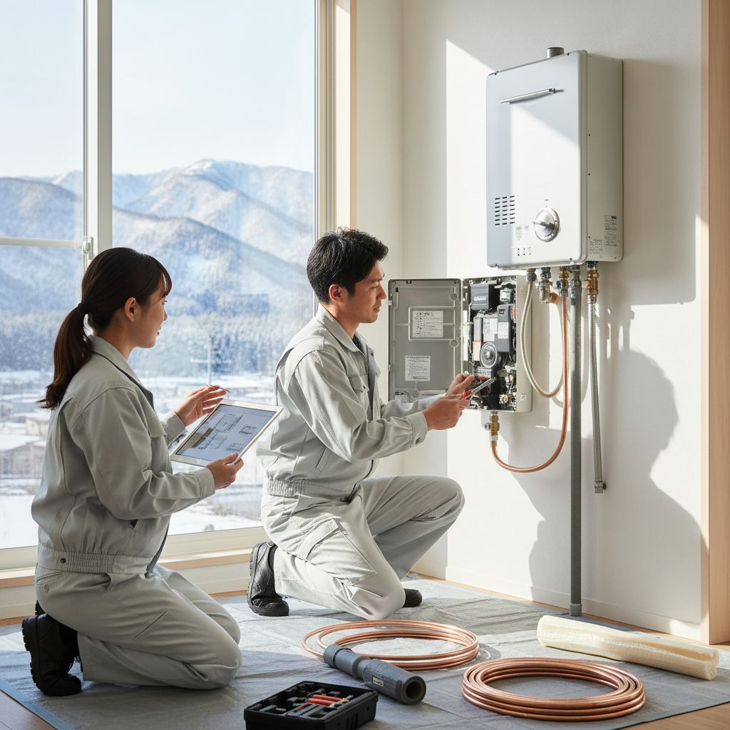 沼田市における給湯器交換の費用相場と内訳に関する画像