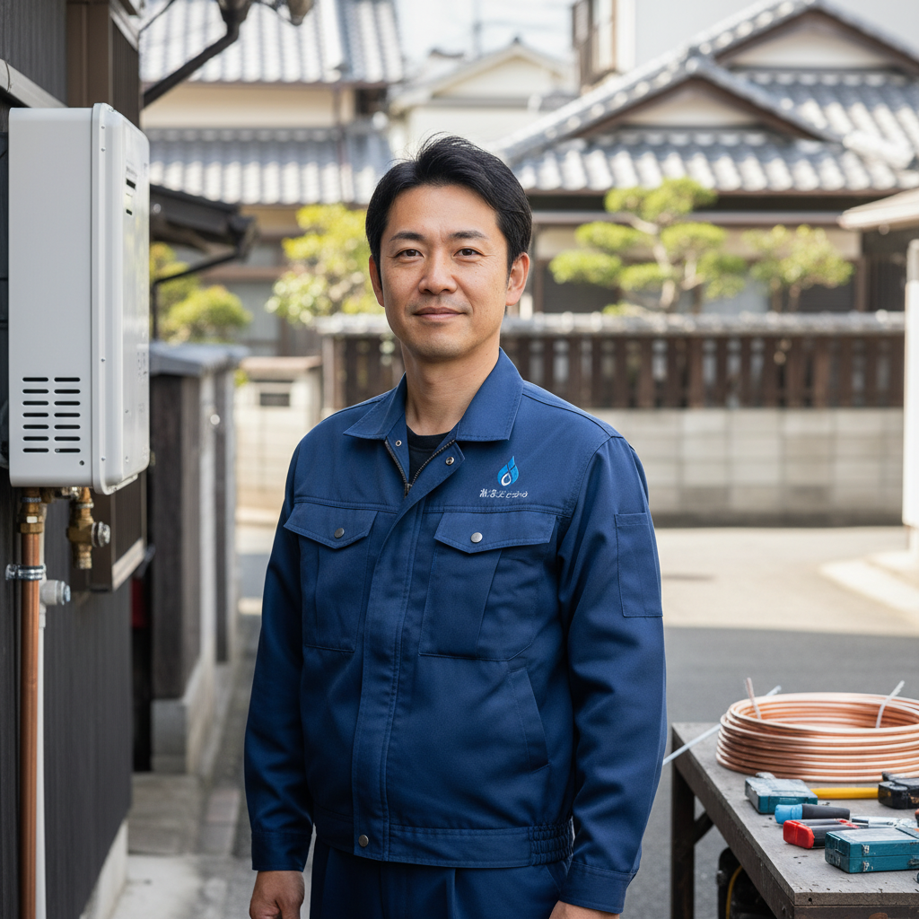 館林の給湯器・ボイラー専門の職人