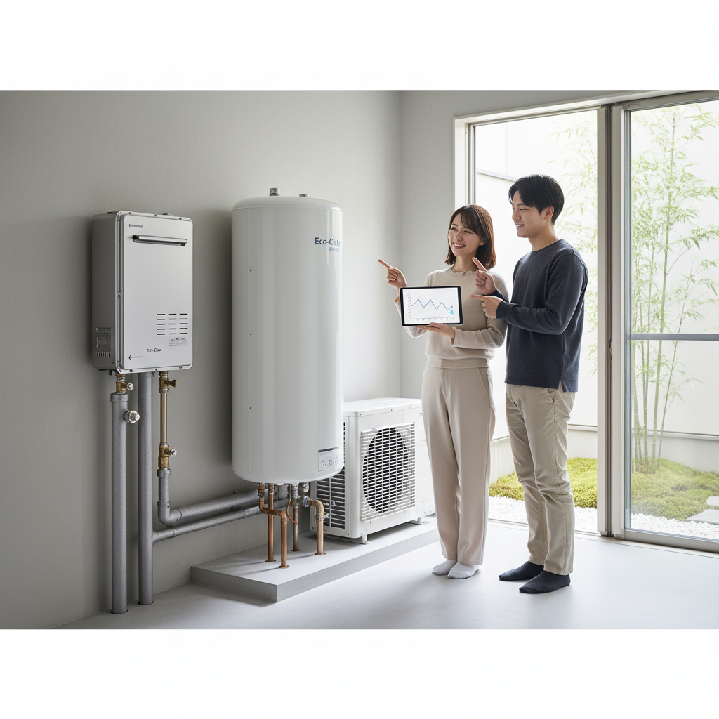 エコジョーズやエコキュートの導入メリットに関する画像