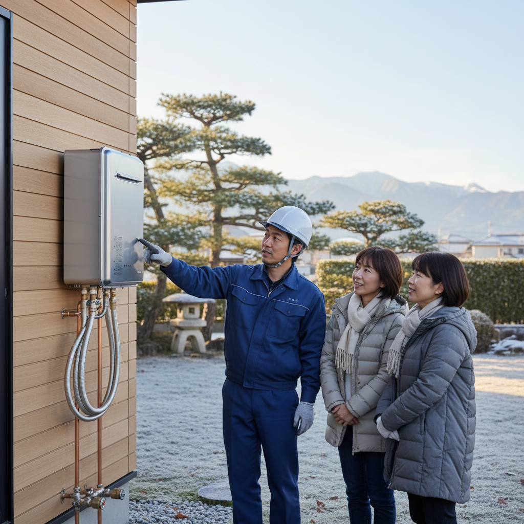 富岡市での給湯器交換における重要ポイントに関する画像