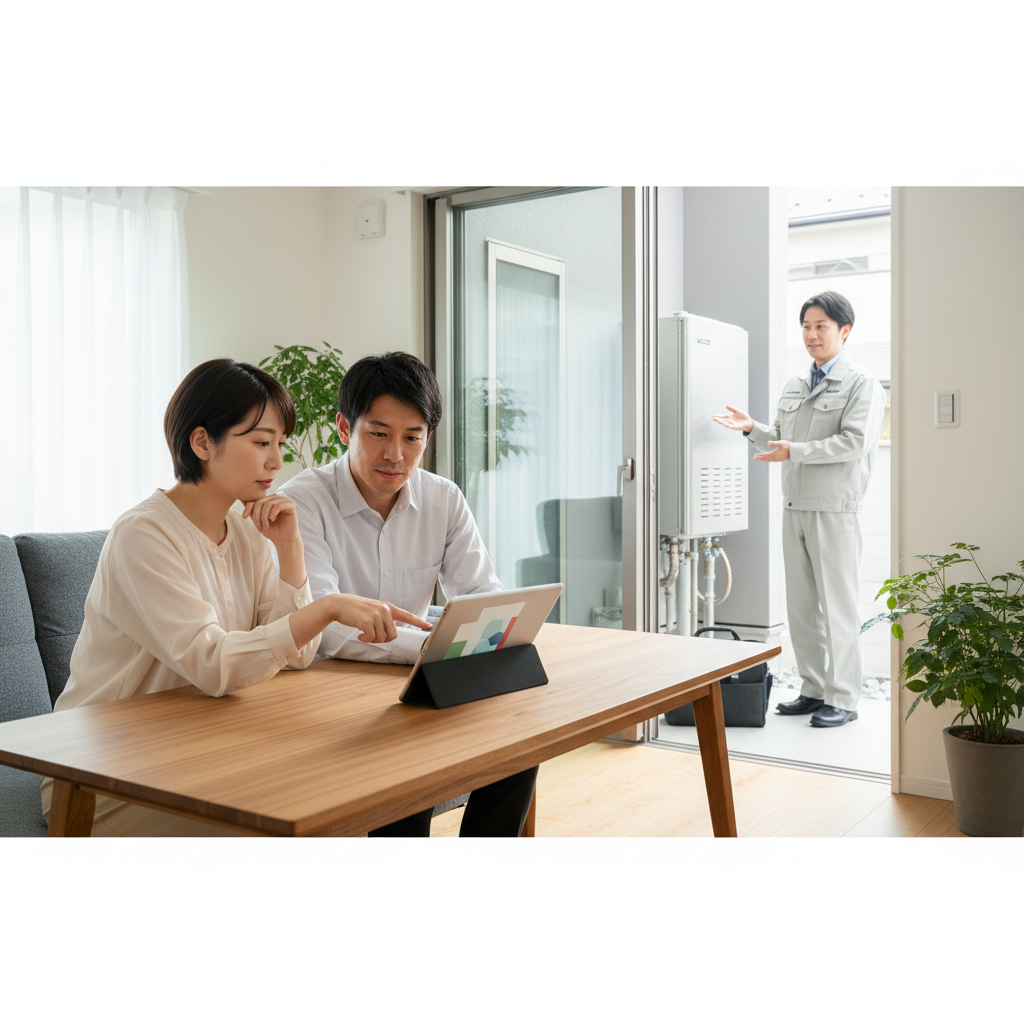 給湯器を交換する時どこに頼めばいいですか？に関する画像