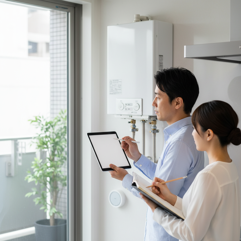 給湯器の仕様を確認して正しい見積もりを取る方法に関する画像