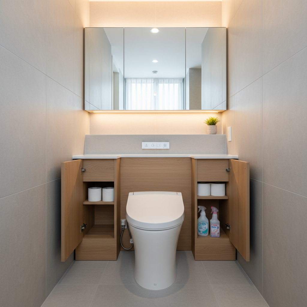 埼玉トイレ交換とキャビネット付きトイレ交換のメリットに関する画像