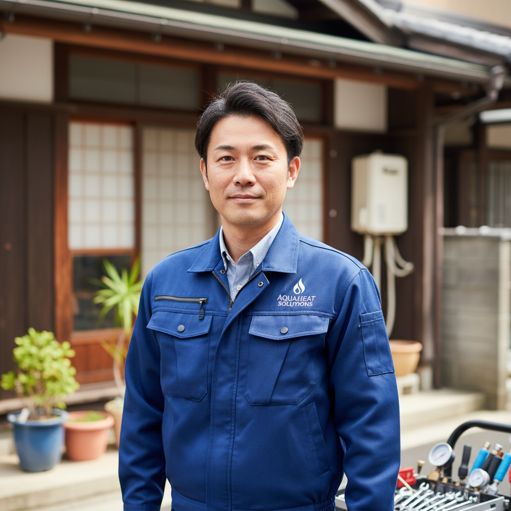 川越の給湯器・ボイラー専門の職人