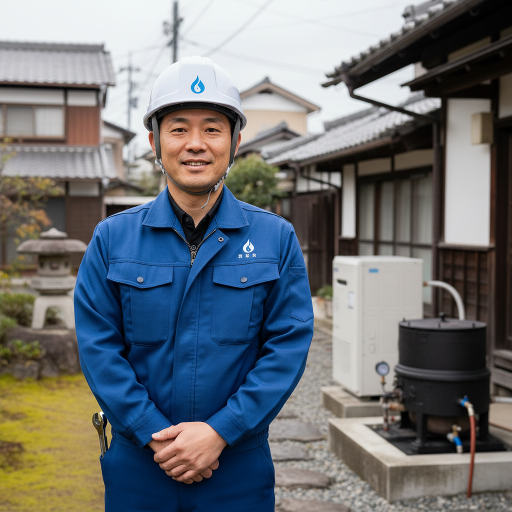 熊谷の給湯器・ボイラー専門の職人