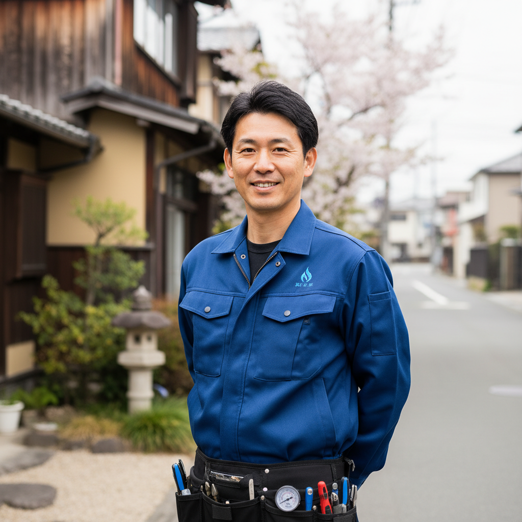 名取の給湯器・ボイラー専門の職人