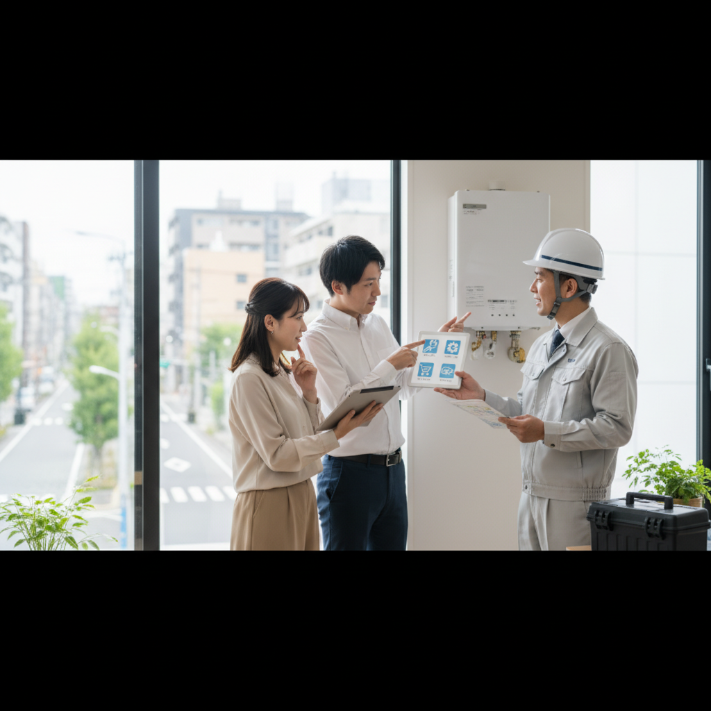 給湯器を交換する時どこに頼めばいいですか？に関する画像