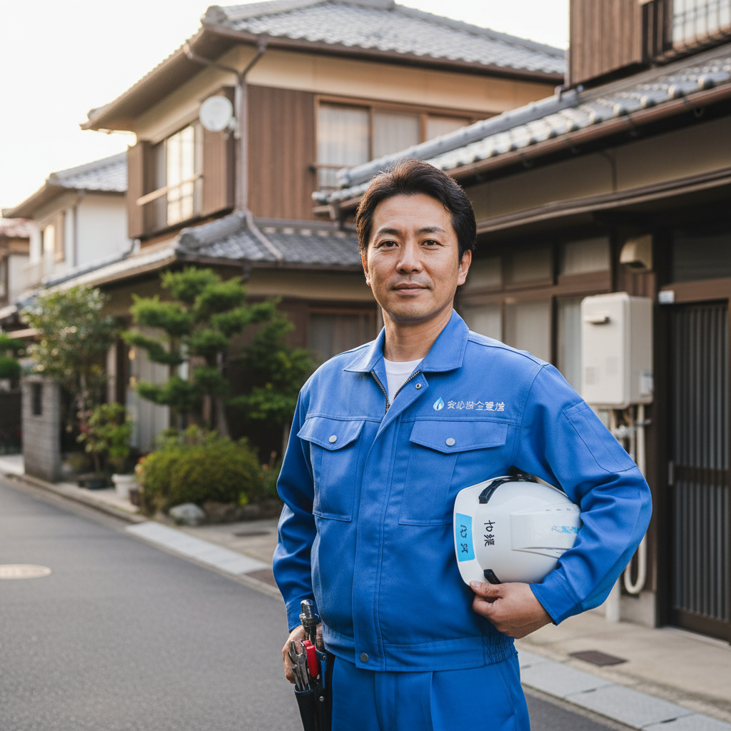 草加の給湯器・ボイラー専門の職人