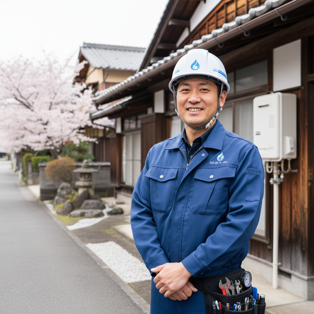 越谷の給湯器・ボイラー専門の職人