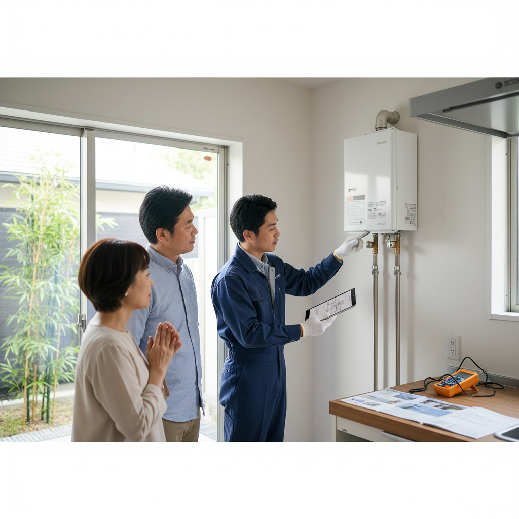 越谷市での給湯器交換を成功させるためのポイント整理に関する画像