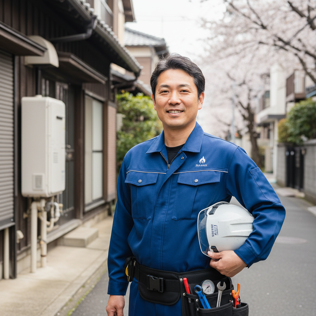 八幡平の給湯器・ボイラー専門の職人