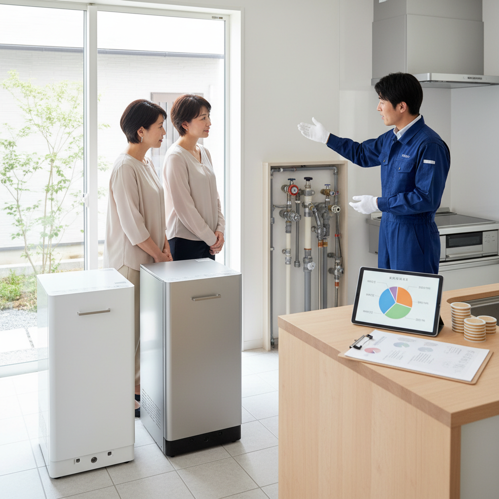 一般的な給湯器の交換費用相場と内訳に関する画像