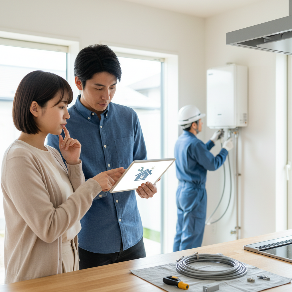 くらしのマーケットでの給湯器交換依頼についてに関する画像