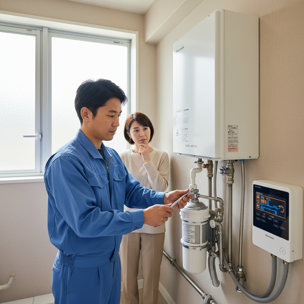 給湯器の中和器交換はどこに頼むべきかの判断基準に関する画像