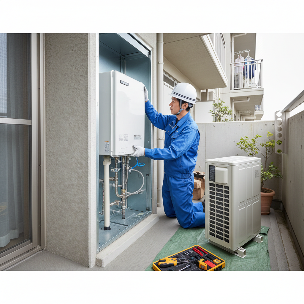マンションでの給湯器交換における相場と注意点に関する画像