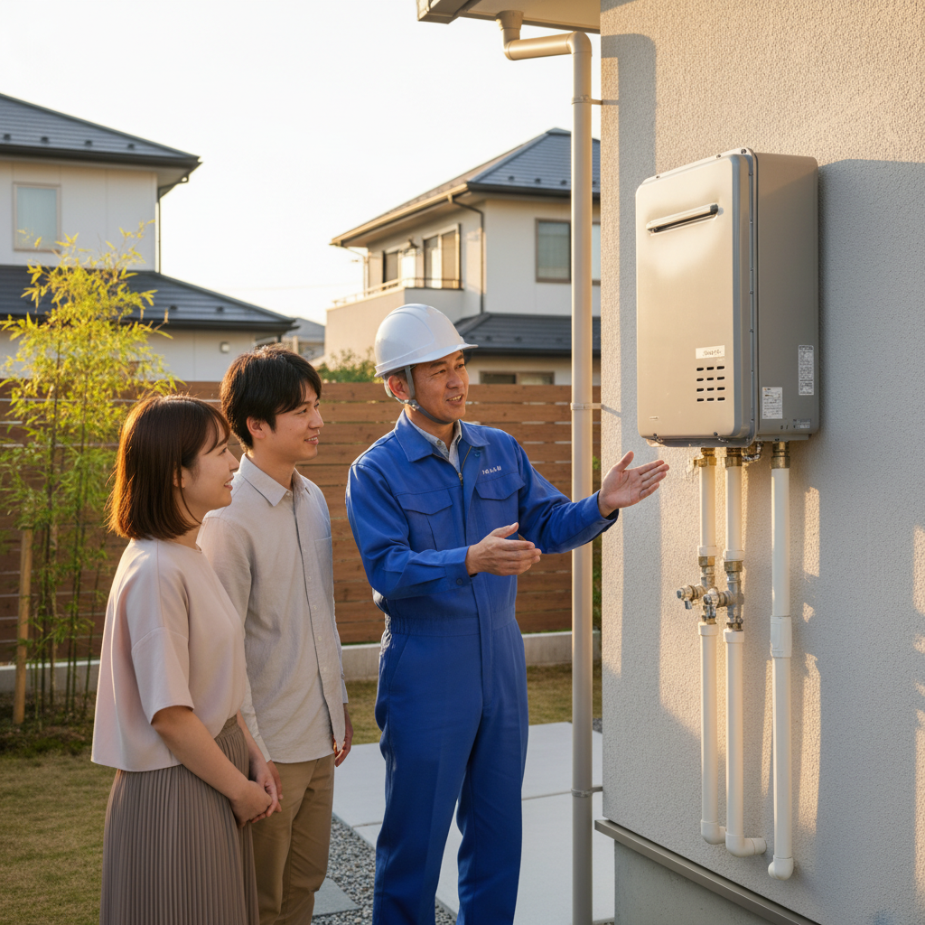 給湯器本体と工事費を含めた総額の目安に関する画像