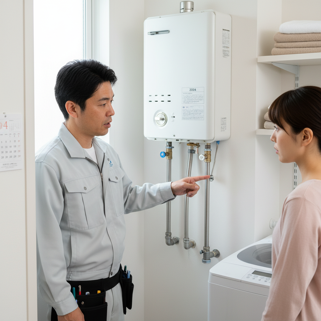 給湯器の寿命と交換のサインに関する画像