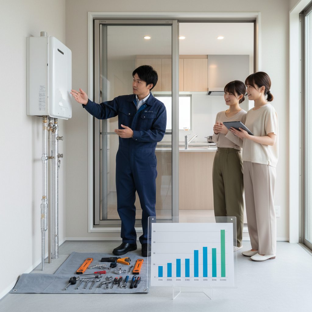 給湯器交換の平均費用はいくらですか？に関する画像