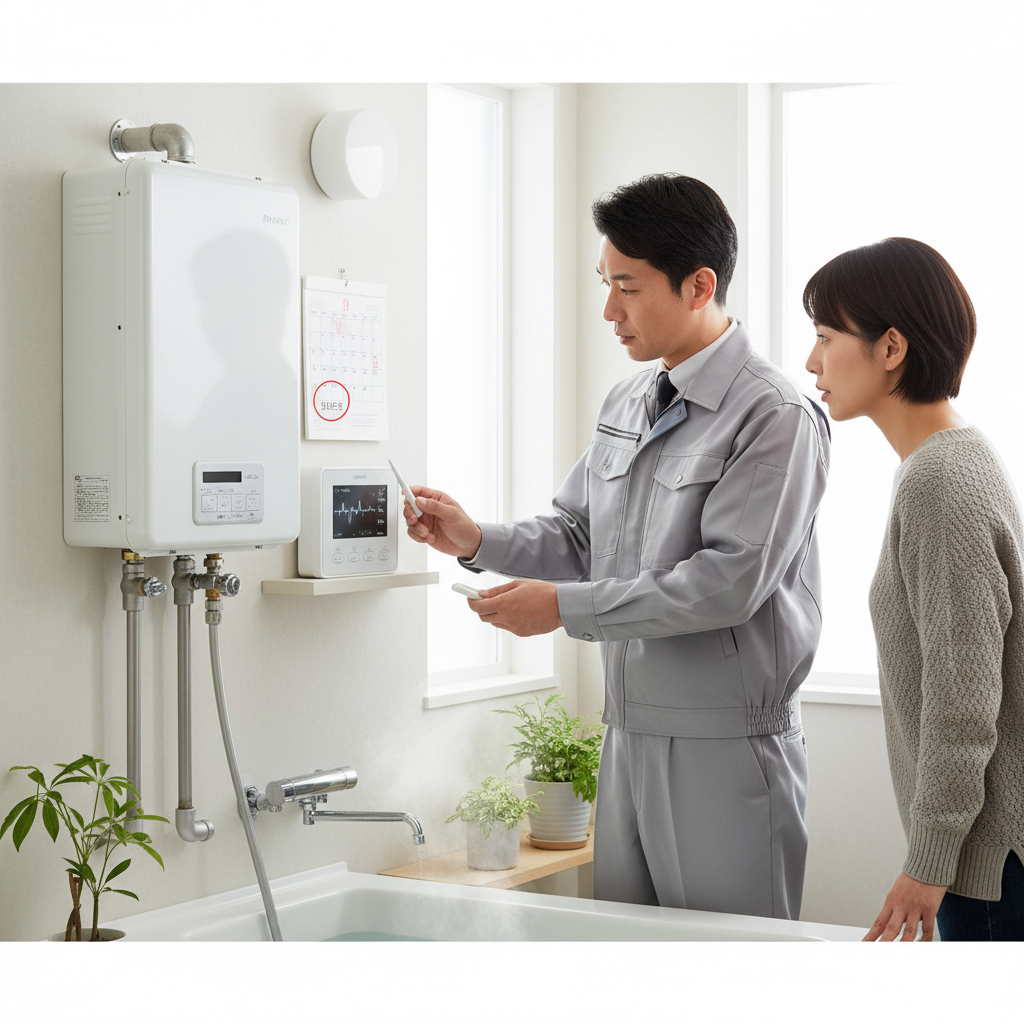 給湯器の交換時期と故障のサインに関する画像